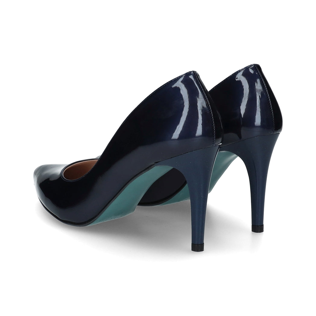 Giulia marineblauwe pumps met hoge hakken Stijlvol en