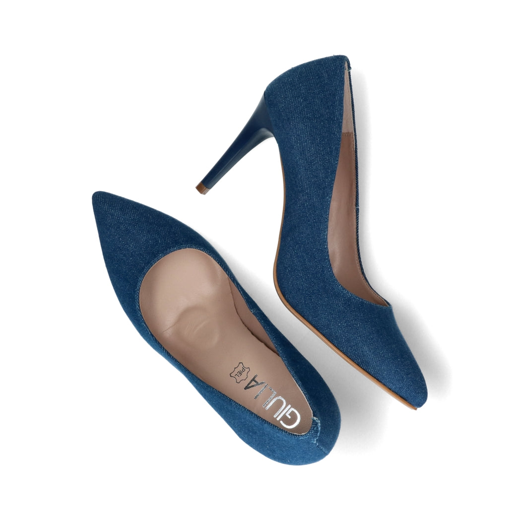 Denim Dream 8cm Heels Stylish Comfortable Jeans-Inspired Pumps