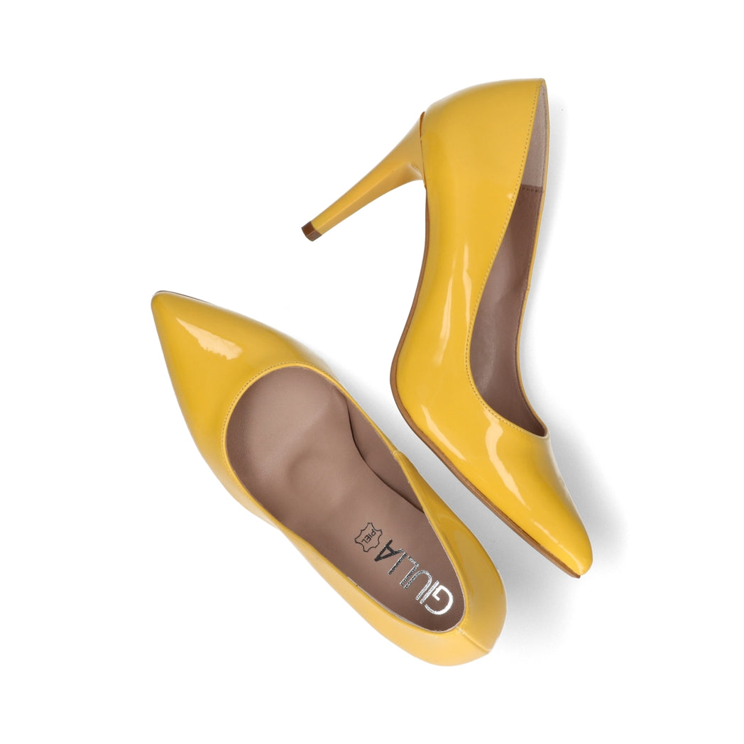 CÉLINE - Escarpins à Brides En Cuir Verni Jaune Et Paille Pointure 37 Talon D CÉLINE - Escarpins à Brides En Cuir Verni Jaune Et Paille Pointure 37 Talon D